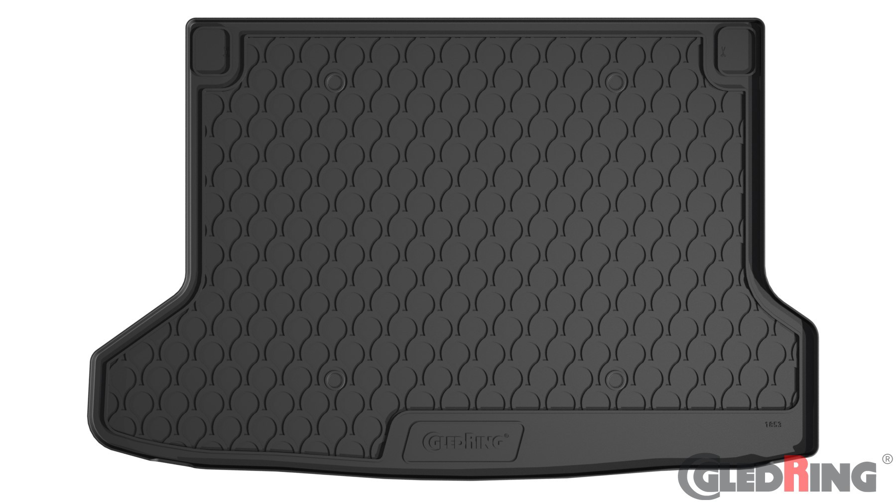 Original Gledring Premium Gummi Kofferraummatte - HONDA HR-V FWD (ohne Reserverad) 2015->