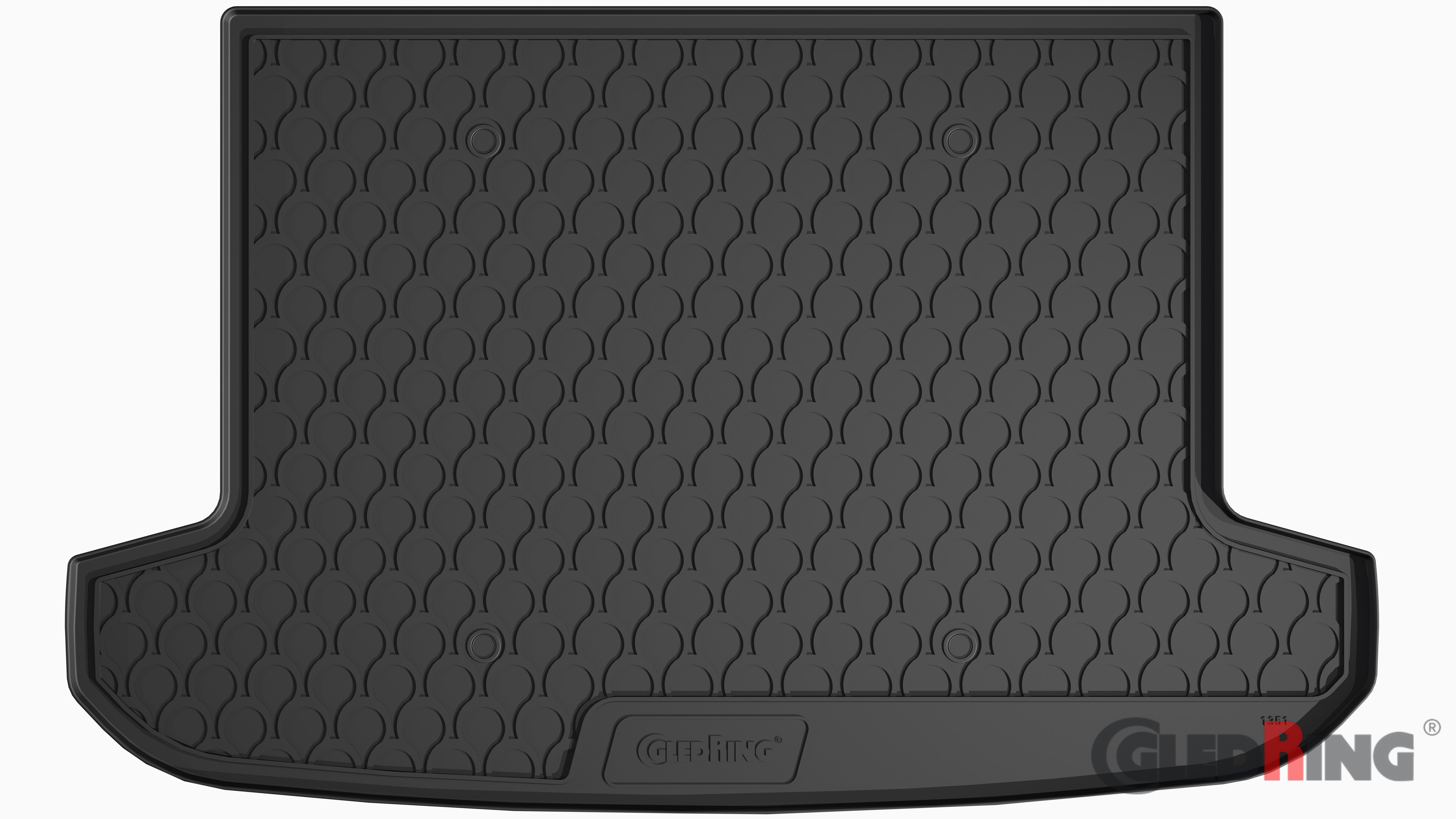 Original Gledring Premium Gummi Kofferraummatte - HYUNDAI Tucson (Oberer Boden) 08.2015-2018