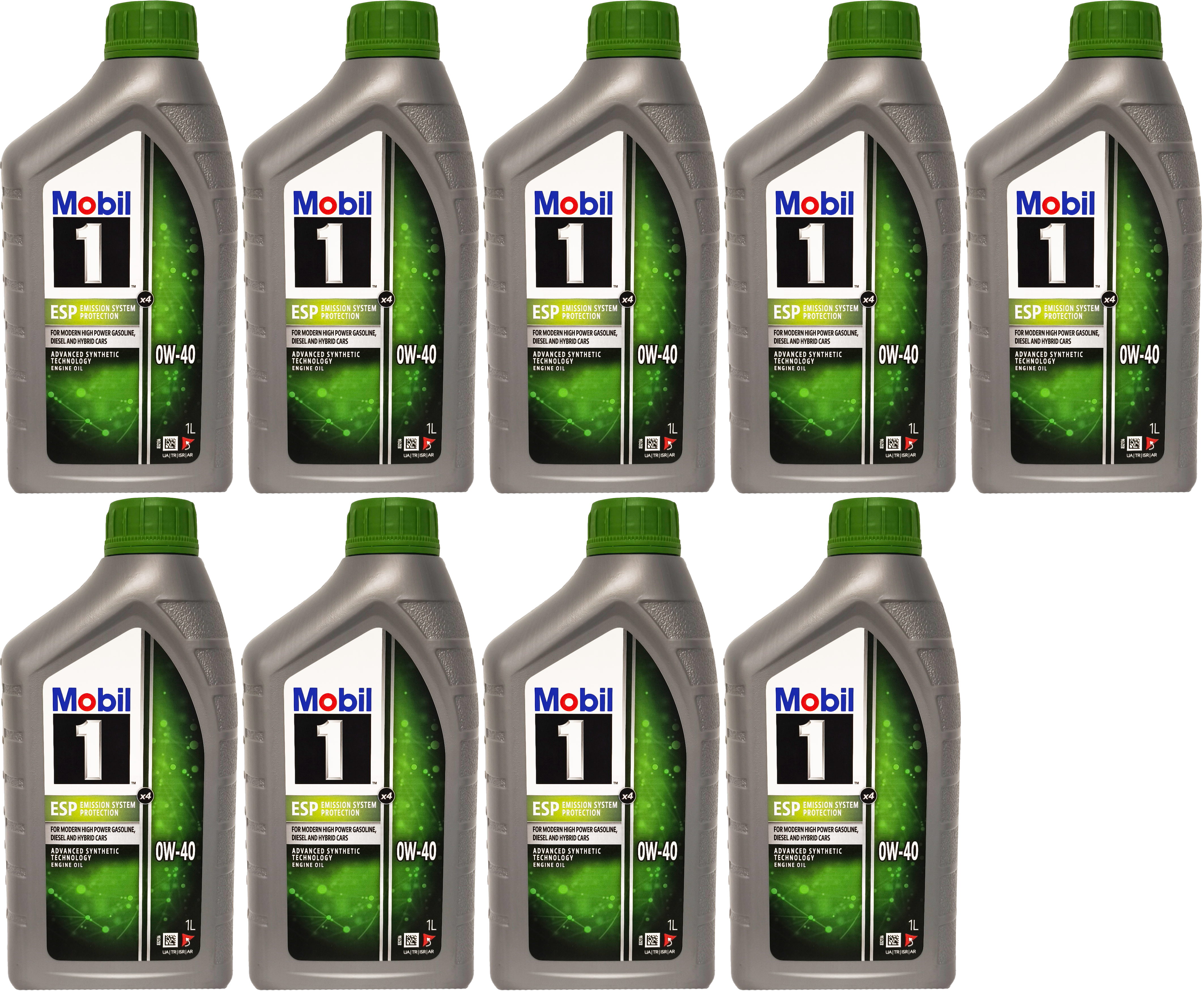 Mobil 1 ESP x4 0W-40 Motoröl 9x 1l = 9 Liter