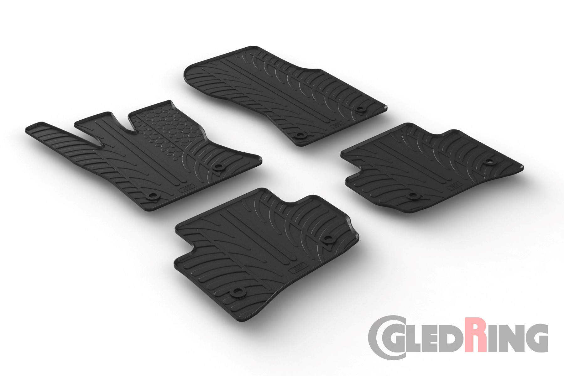 Original Gledring Passform Fußmatten Gummimatten 4 Tlg.+Fixing - LAND ROVER Range Rover Velar SUV 12.2017->