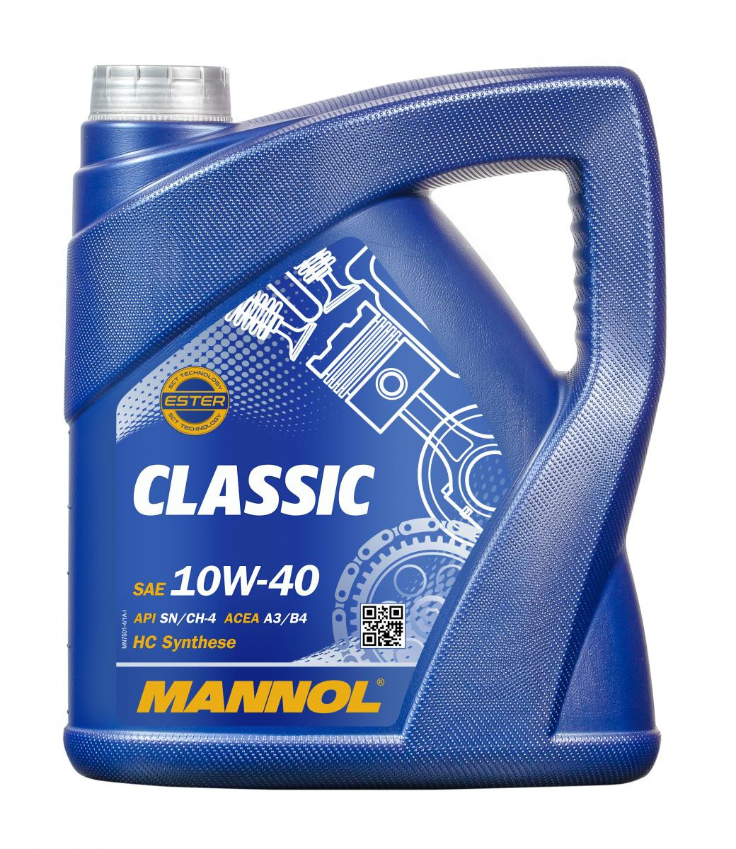 Mannol 7501 Classic 10W-40 synthetisches Motoröl 4l Kanister