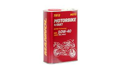 Mannol 7812 4-Takt Motorbike 10W-40 synthetisches Motorrad Motoröl 1l Flasche