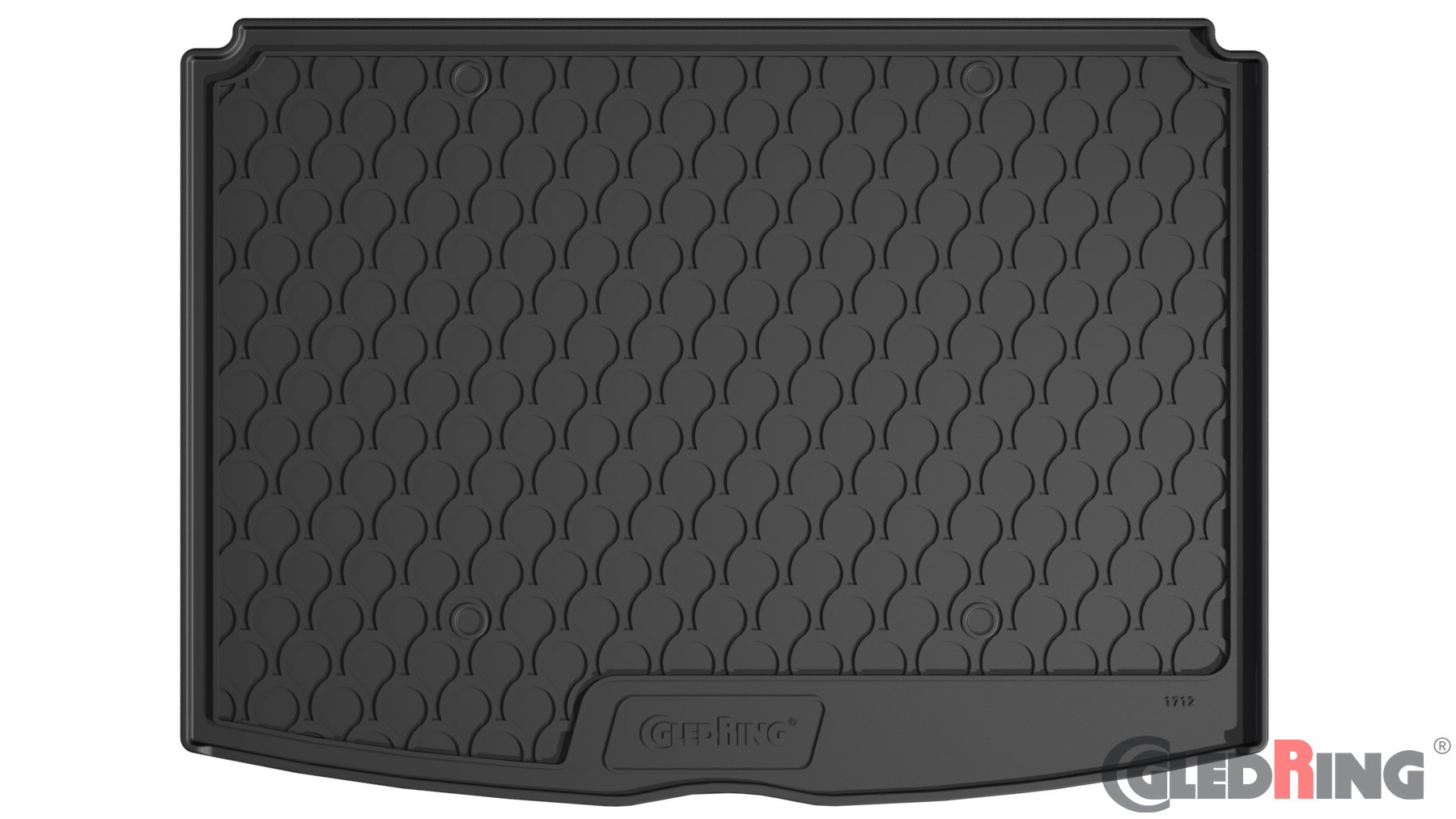 Original Gledring Premium Gummi Kofferraummatte - MERCEDES B-Classe W 247 (Oberer variabler Boden) 2019->