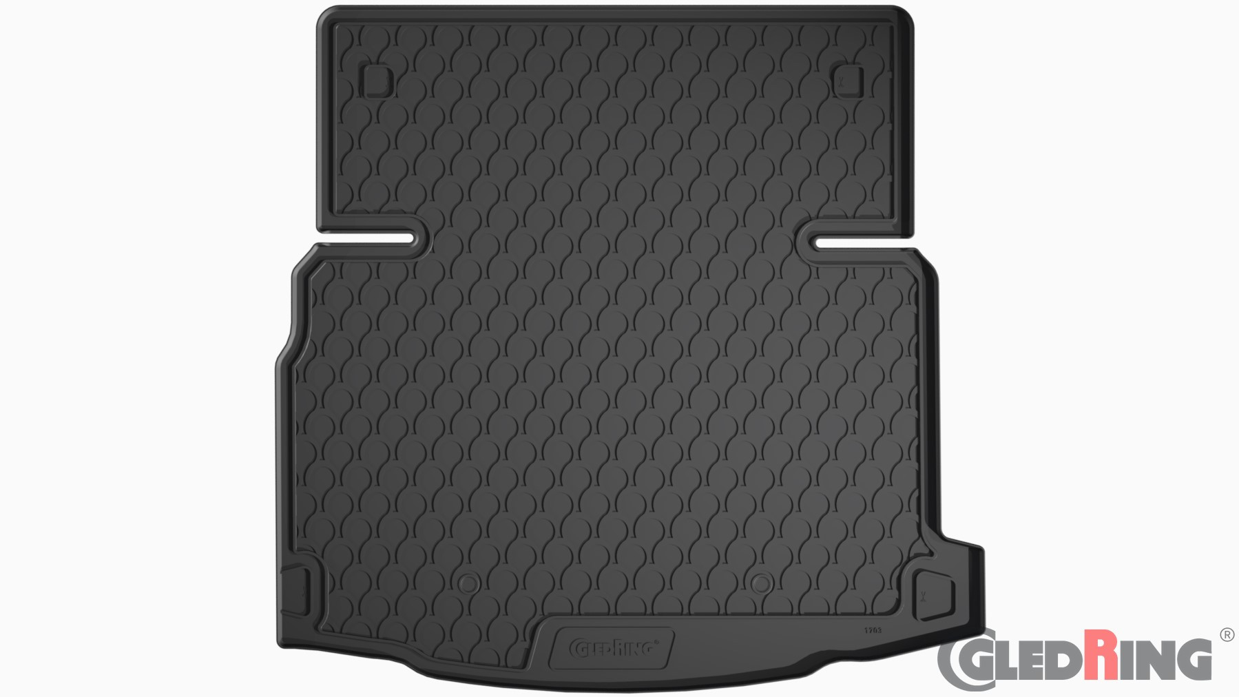 Original Gledring Premium Gummi Kofferraummatte - MERCEDES E Classe Saloon W213 2016->