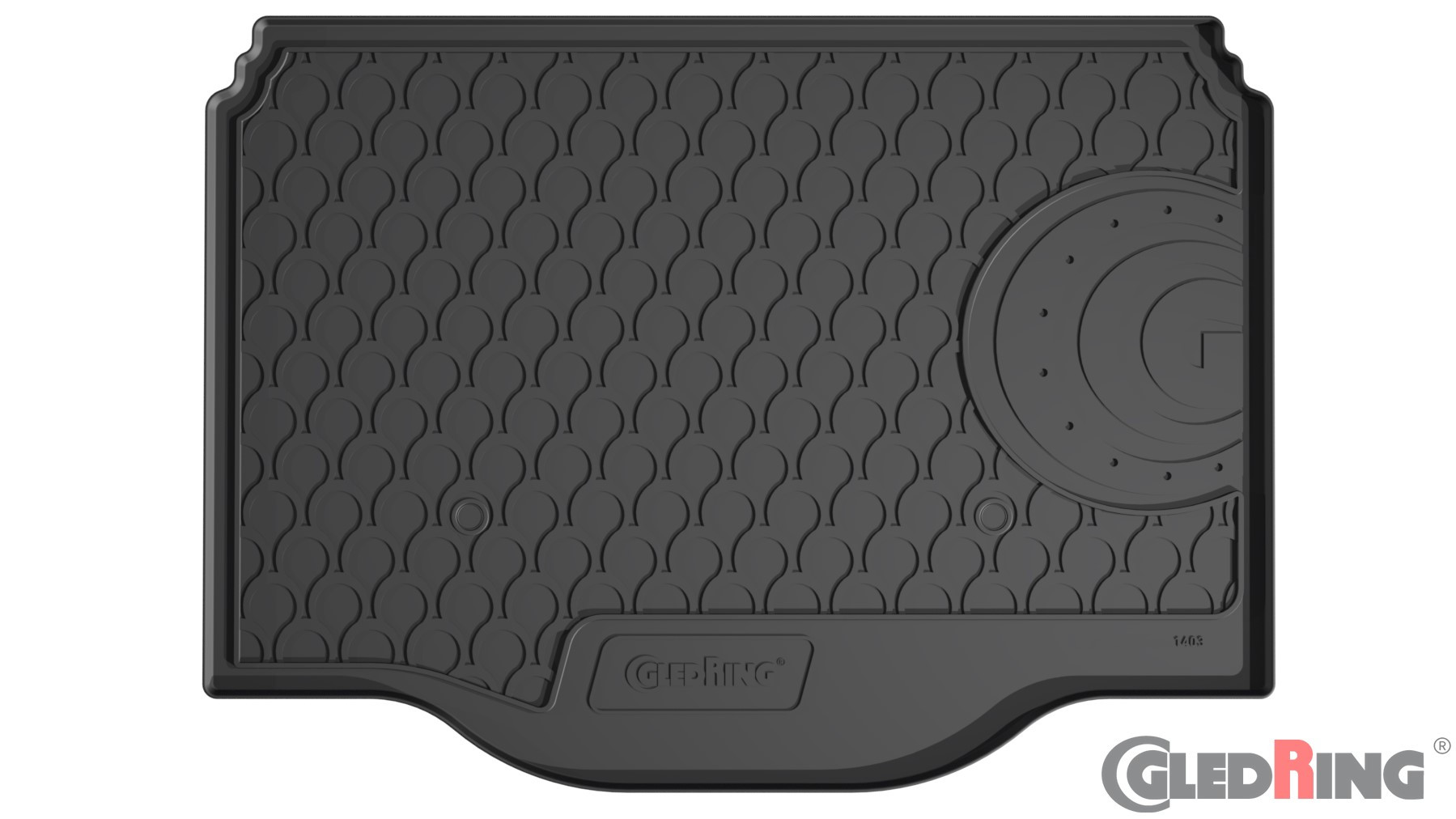 Original Gledring Premium Gummi Kofferraummatte - OPEL Mokka / Mokka X 2012-> / 2016-2021