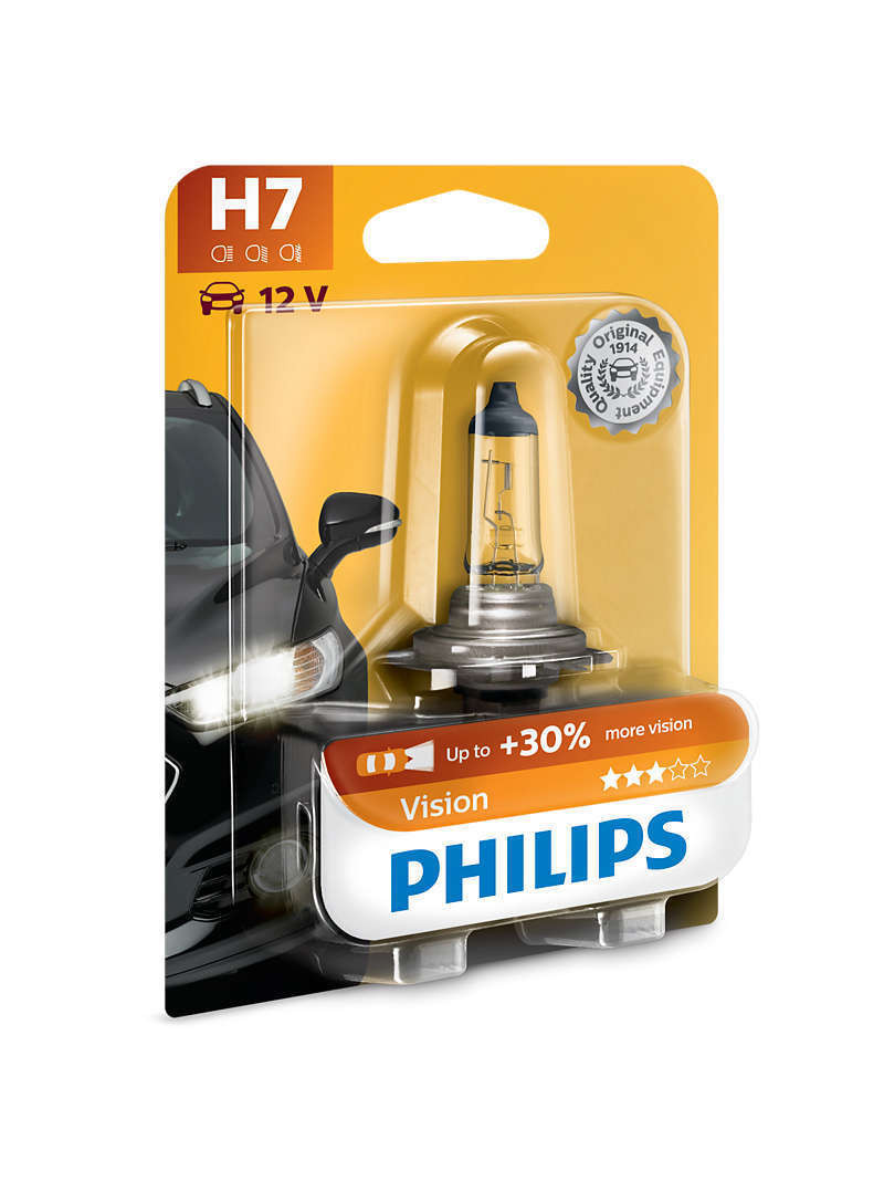 Philips Vision H7 PX26d 12V 55W 3200K 1 Stück