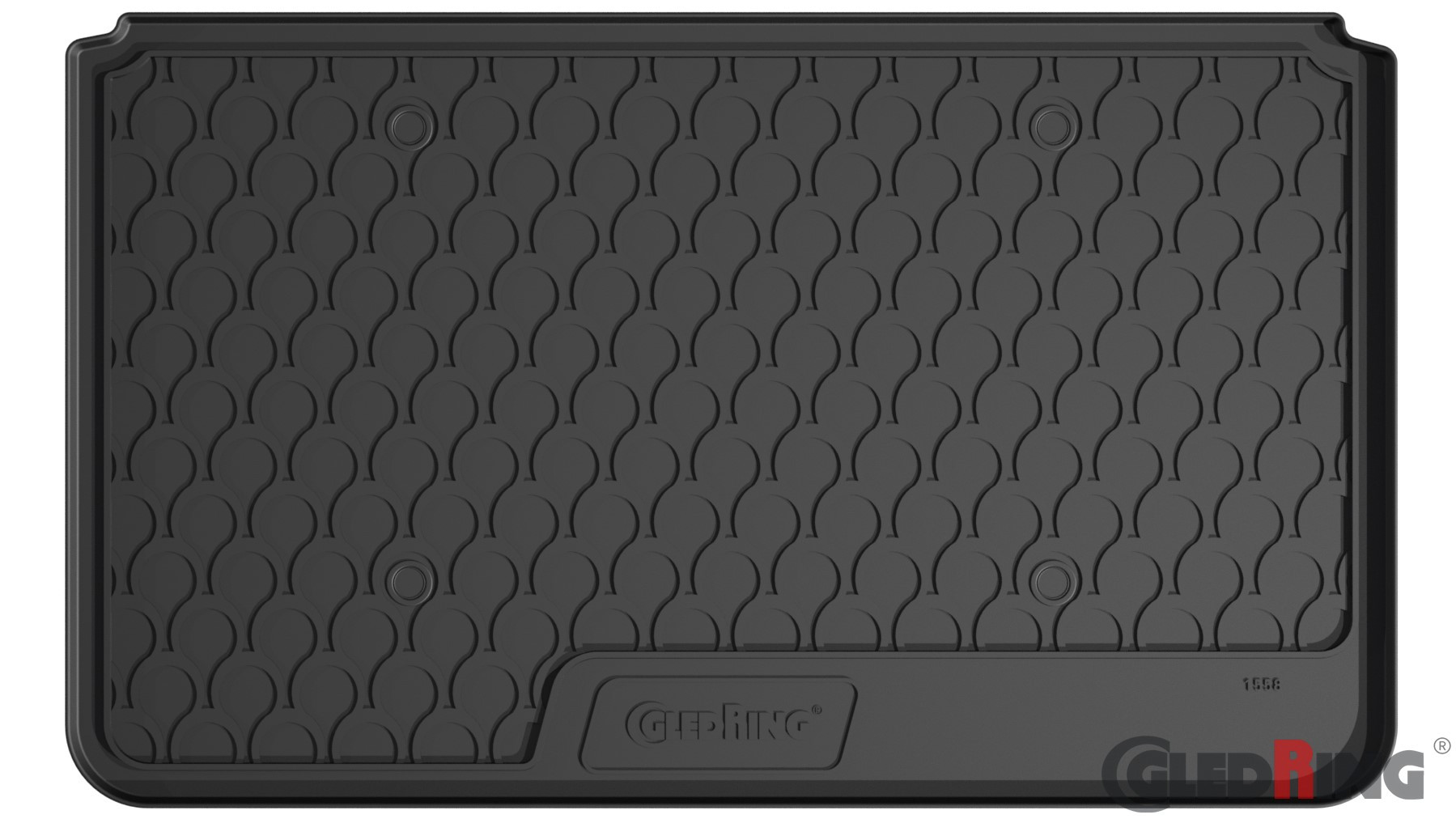 Original Gledring Premium Gummi Kofferraummatte - RENAULT Captur (Oberer Boden) 2013-2020