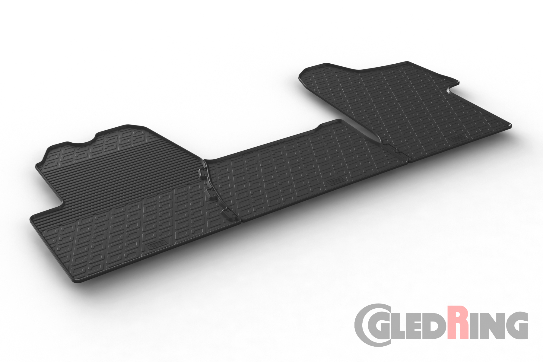 Original Gledring Passform Fußmatten Gummimatten 3 Tlg. - OPEL Movano 08.2015-2022