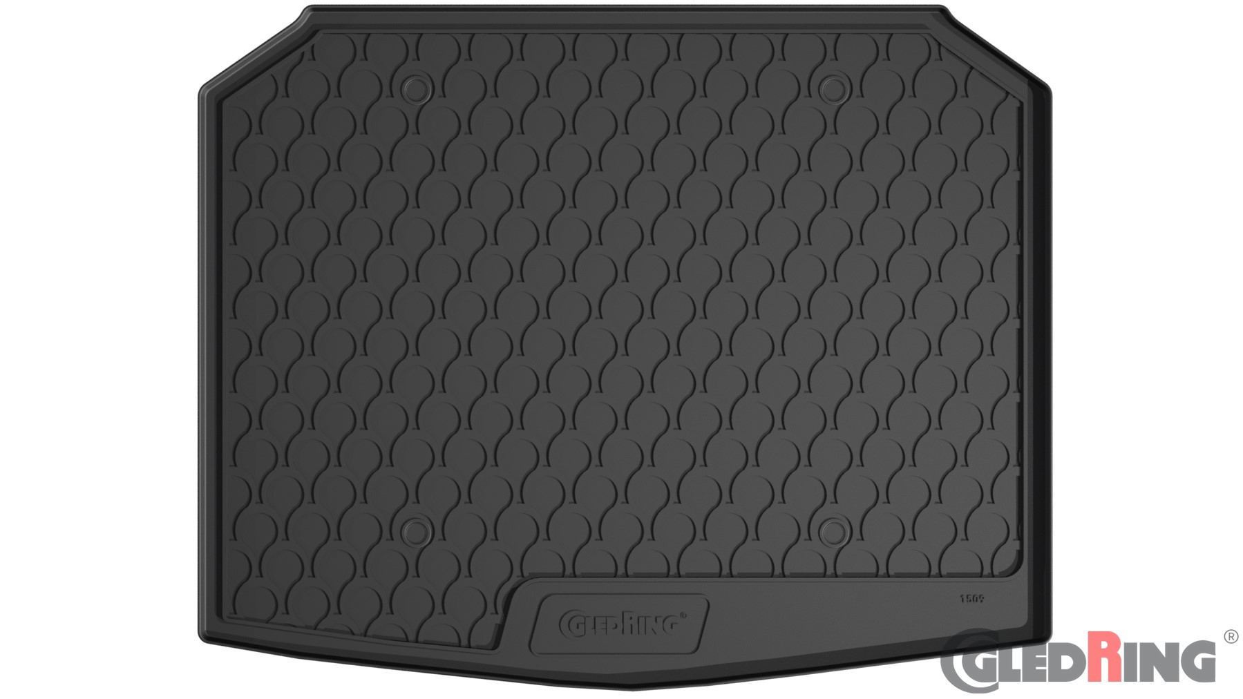 Original Gledring Premium Gummi Kofferraummatte - SKODA Karoq 2WD&4WD (Tiefer variabler Boden) 2017->