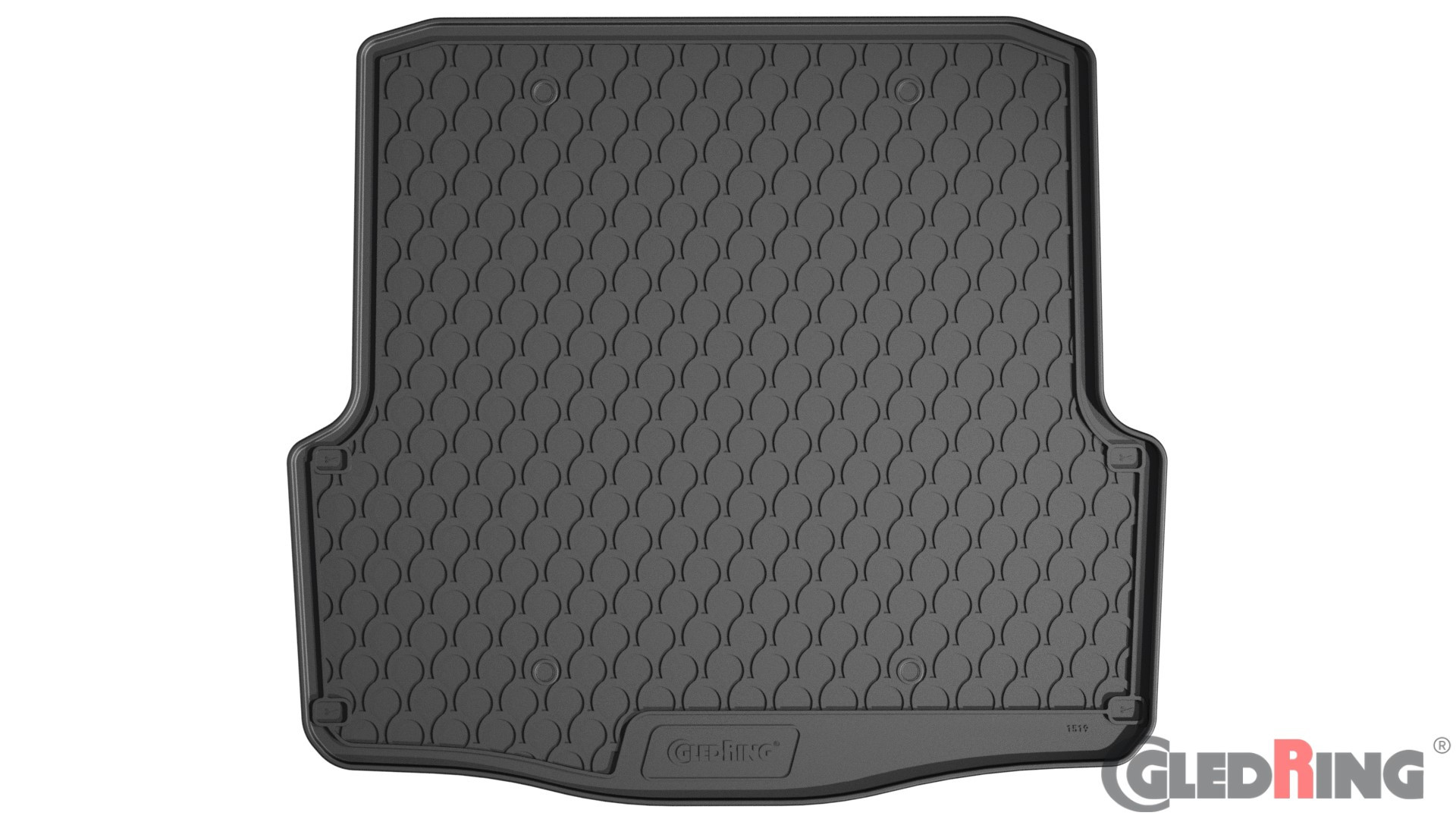 Original Gledring Premium Gummi Kofferraummatte - SKODA Oktavia Kombi (Tiefer Boden) 2004-2013