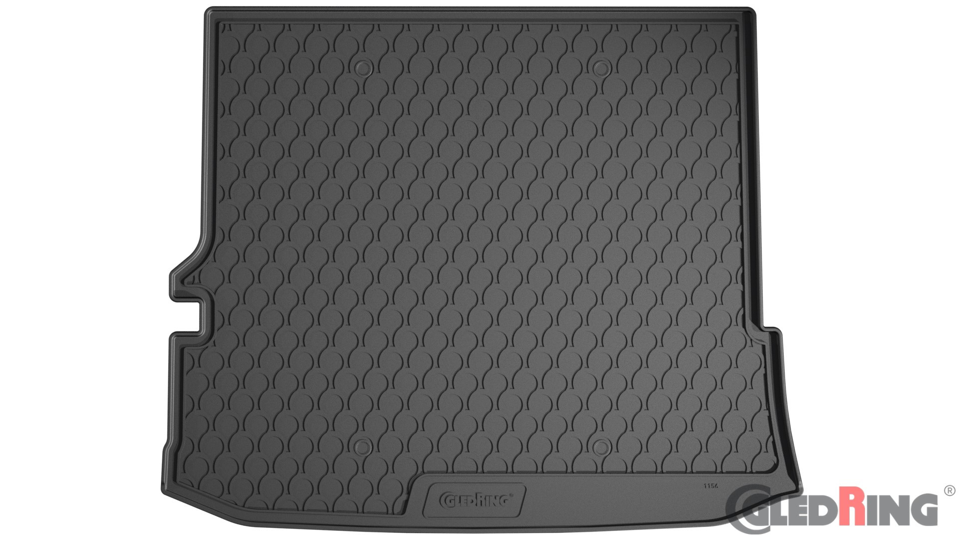 Original Gledring Premium Gummi Kofferraummatte - TOYOTA HIGHLANDER & HYBRID XU70 SUV (7 Sitze) 2021->