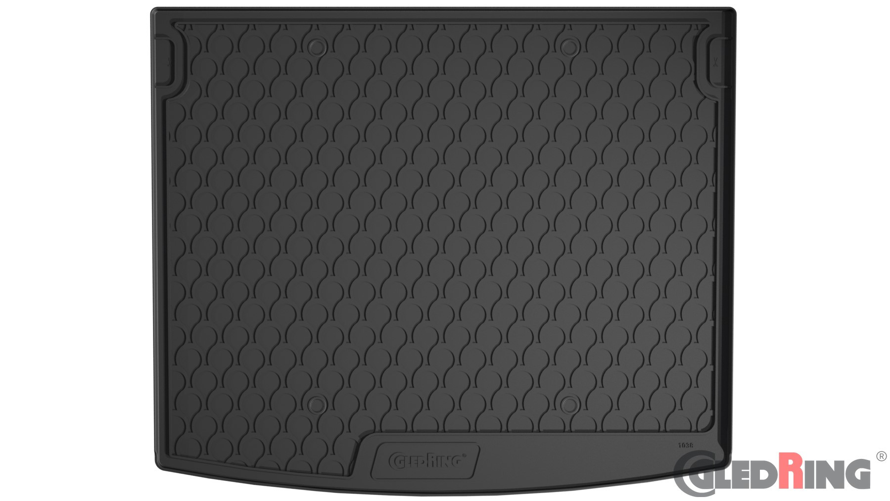 Original Gledring Premium Gummi Kofferraummatte - VOLKSWAGEN Caddy (Passagier) 2010/FL 2015-2020