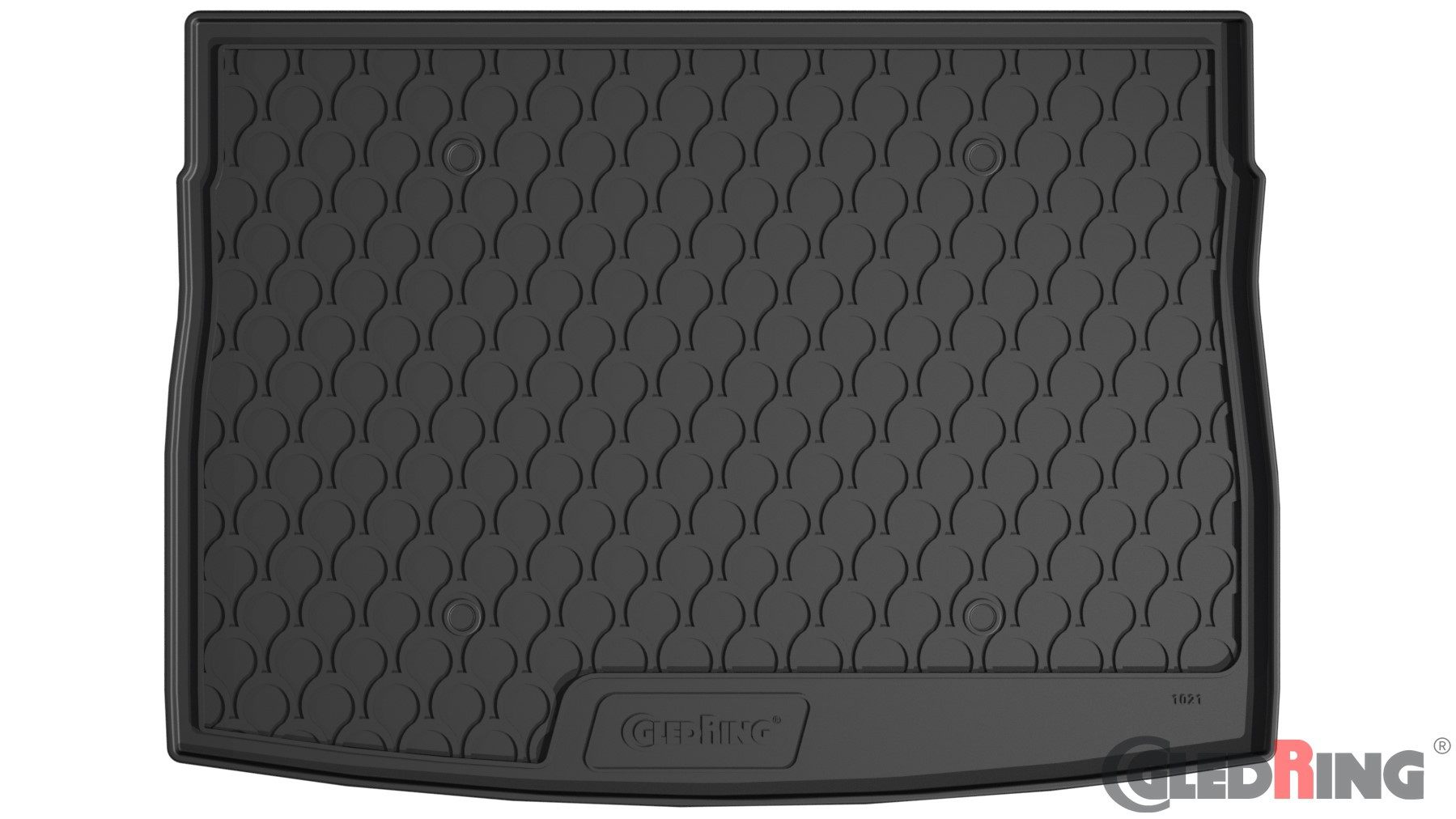 Original Gledring Premium Gummi Kofferraummatte - VOLKSWAGEN Golf Sportsvan (Oberer Boden) 2014->