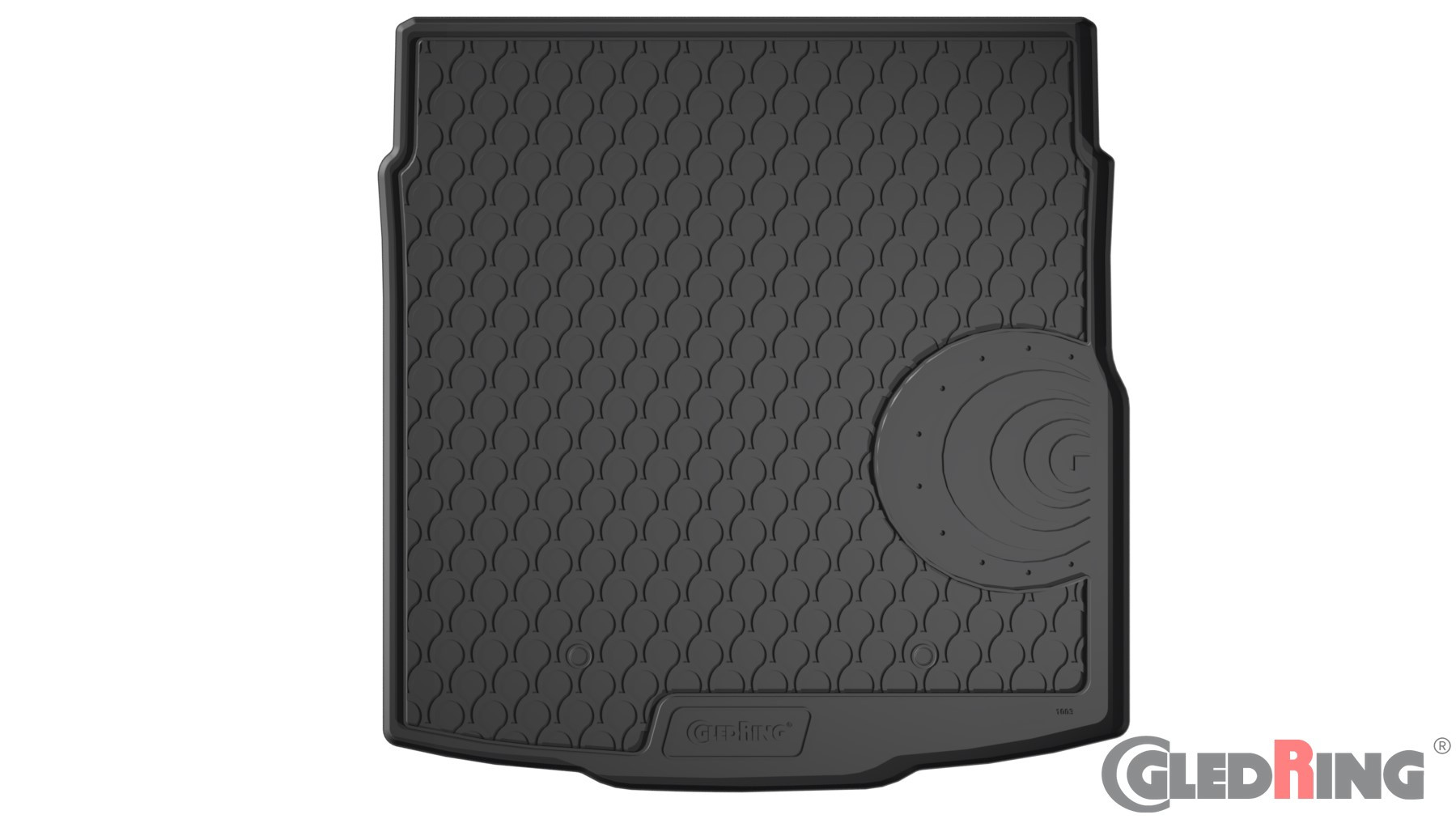 Original Gledring Premium Gummi Kofferraummatte - VOLKSWAGEN Passat 3G Sedan (Tiefer Boden) 2014->