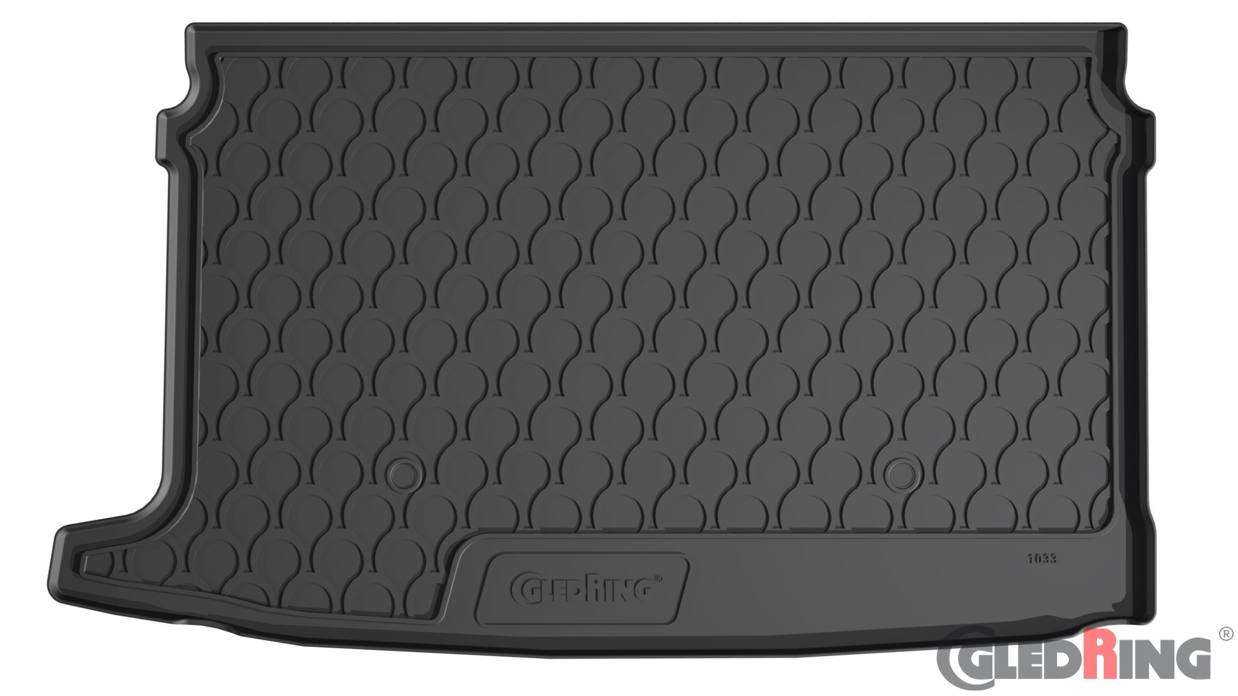 Original Gledring Premium Gummi Kofferraummatte - VOLKSWAGEN Polo (Basisboden) 2009->
