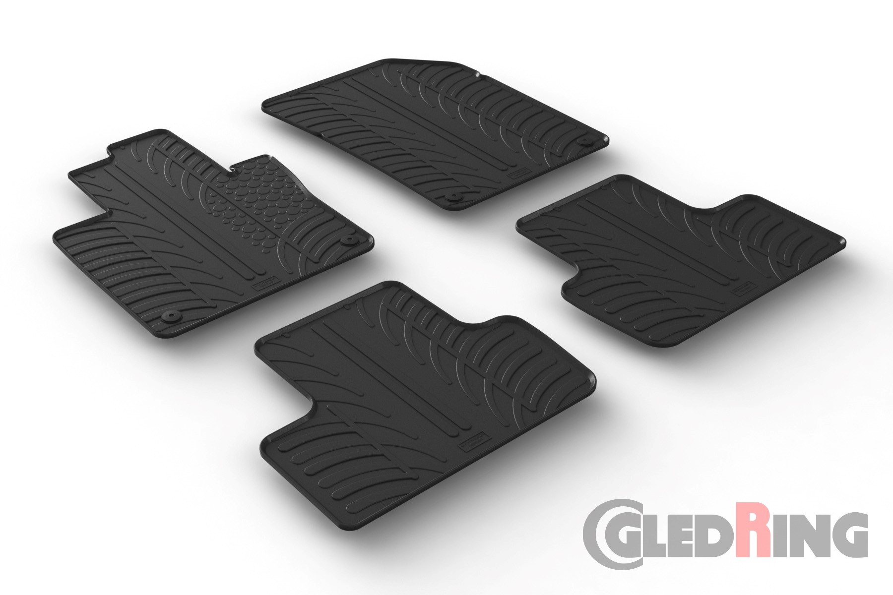 Original Gledring Passform Fußmatten Gummimatten 4 Tlg.+Fixing - VOLVO XC60 05.2017->