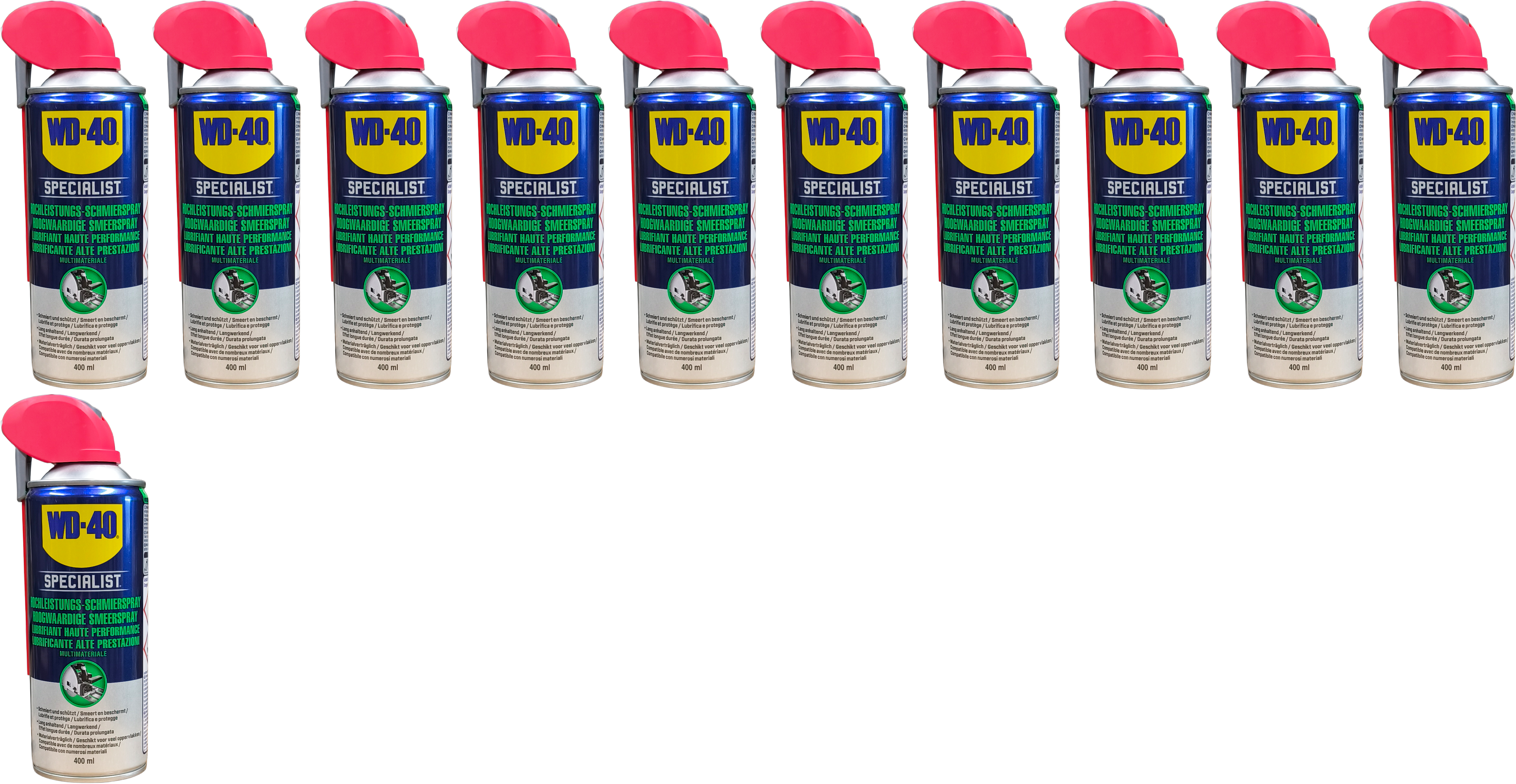WD-40 SPECIALIST Smart Straw Hochleistungs-Schmierspray 11x 400 Milliliter