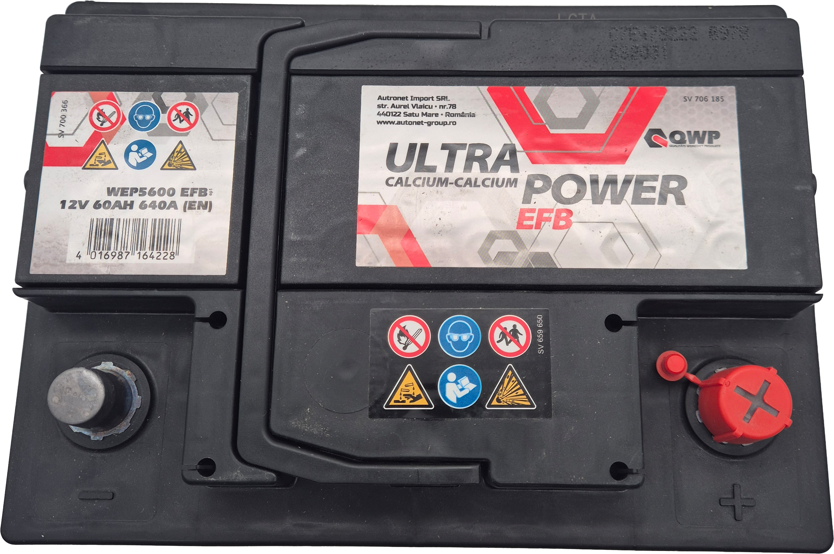 QWP Ultra Power Starterbatterie 12V 60AH 640A