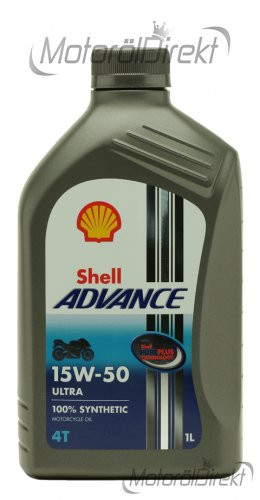 Shell Advance Ultra 4T 15W-50 Motorrad Motoröl 1l