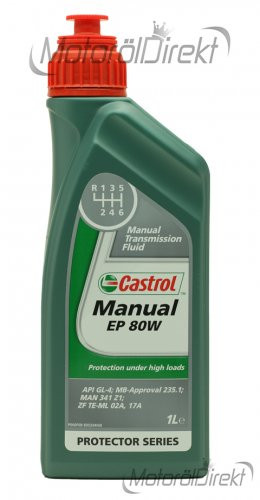 Castrol Manual EP 80W Schaltgetriebeöl 1l Flasche