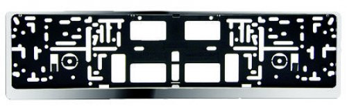 Kennzeichenhalter click easy echt chrom OE