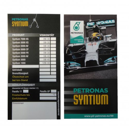 Petronas Ölzettel Anhänger 1Stk.