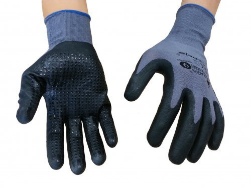 Mechaniker-Handschuhe mit Nitrilnoppen Gr.8