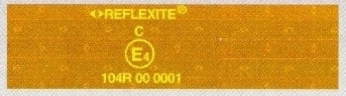 Trailer Pool 4 Meter Reflexfolie, gelb, 50 mm breit