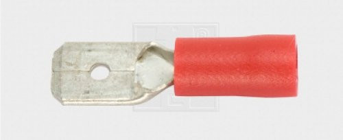 Flachsteckzunge 6,3/0,5-1,5mm², rot 5Stk.