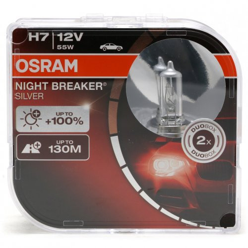 Osram Night Breaker® Silver Glühlampe H7 PX26d 12V 55W Doppelpack