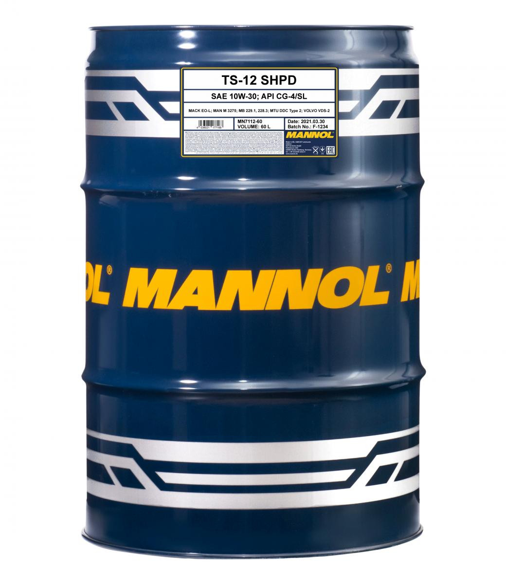 Mannol 7112 TS-12 SHPD 10W-30 LKW Motoröl 60l Fass