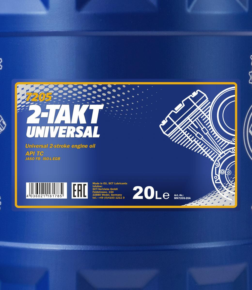 Mannol 7205 2-Takt Universal mineralisches Motoröl 20l Kanister