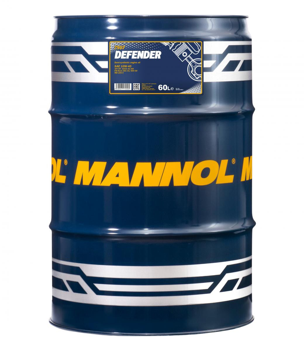 Mannol 7507 Defender 10W-40 teilsynthetisches Motoröl 60l Fass