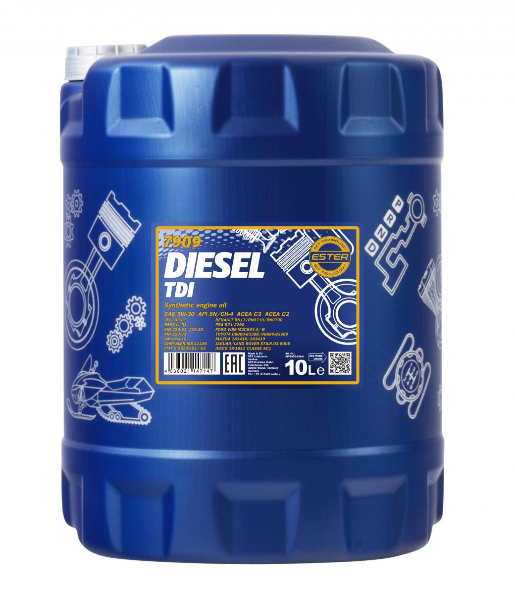 Mannol 7909 Diesel TDI 5W-30 synthetisches Motoröl 10l Kanister
