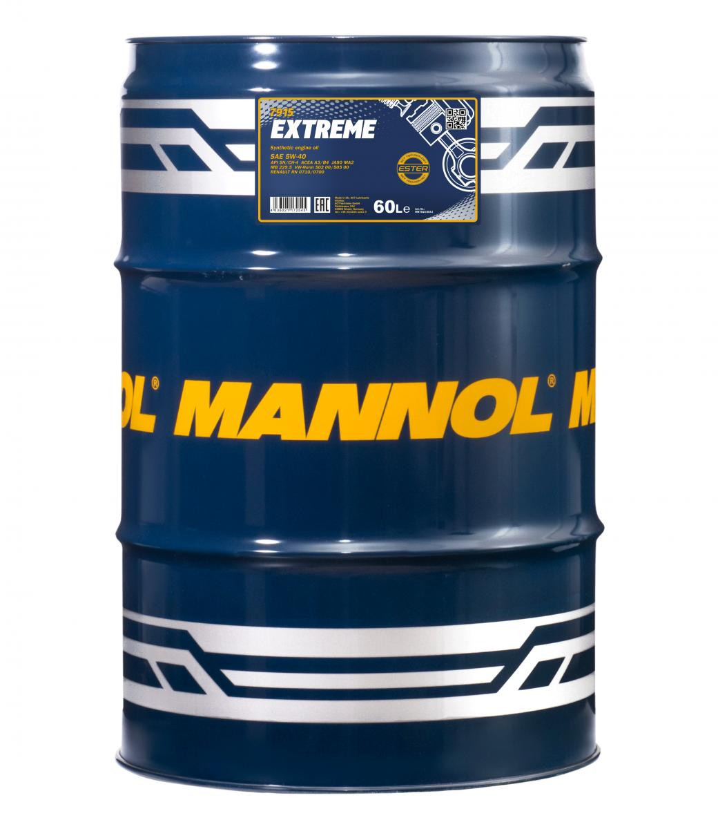 Mannol 7915 Extreme 5W-40 synthetisches Motoröl 60l Fass