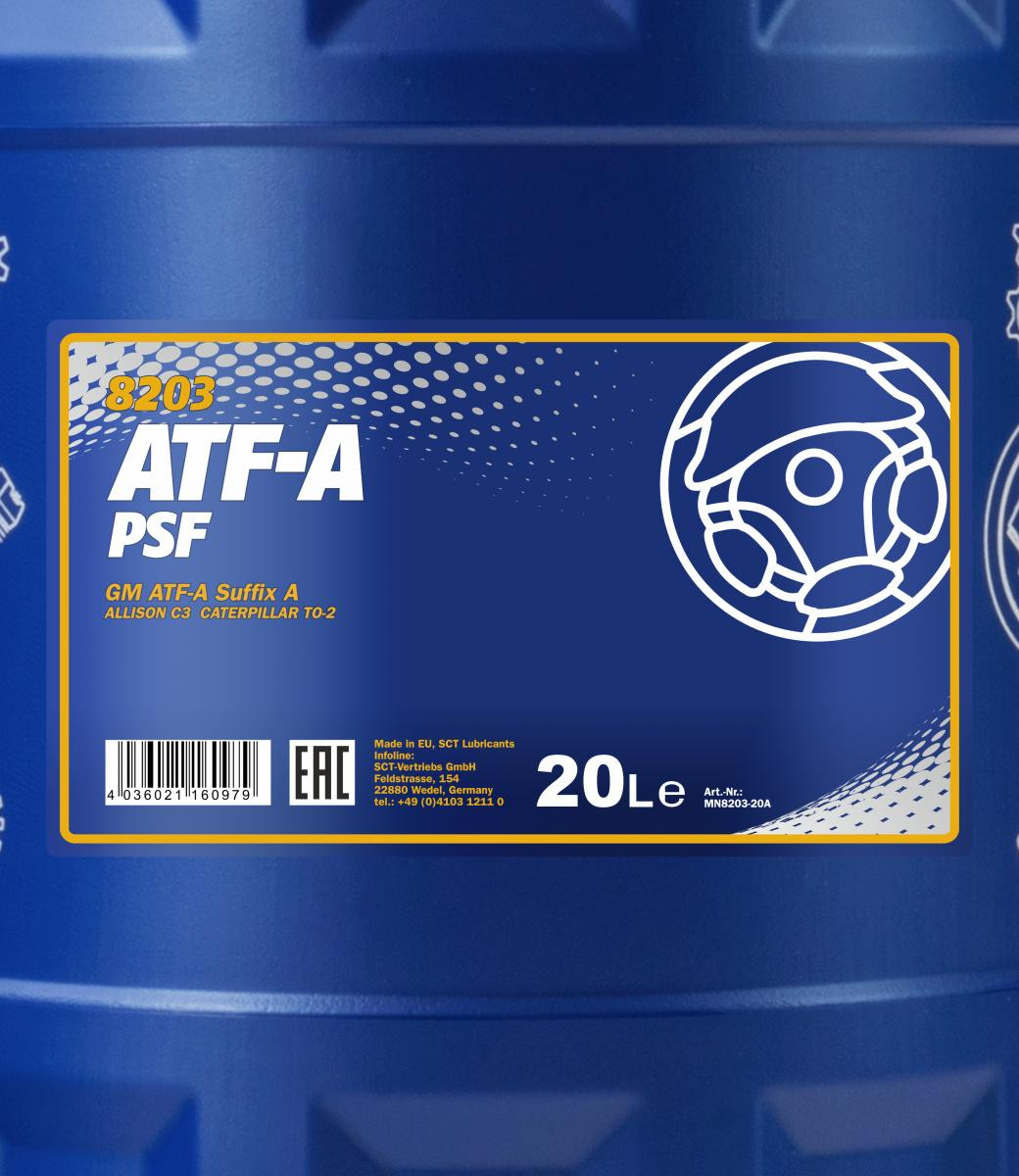 Mannol 8203 ATF-A/PSF Automatikgetriebeöl 20l Kanister