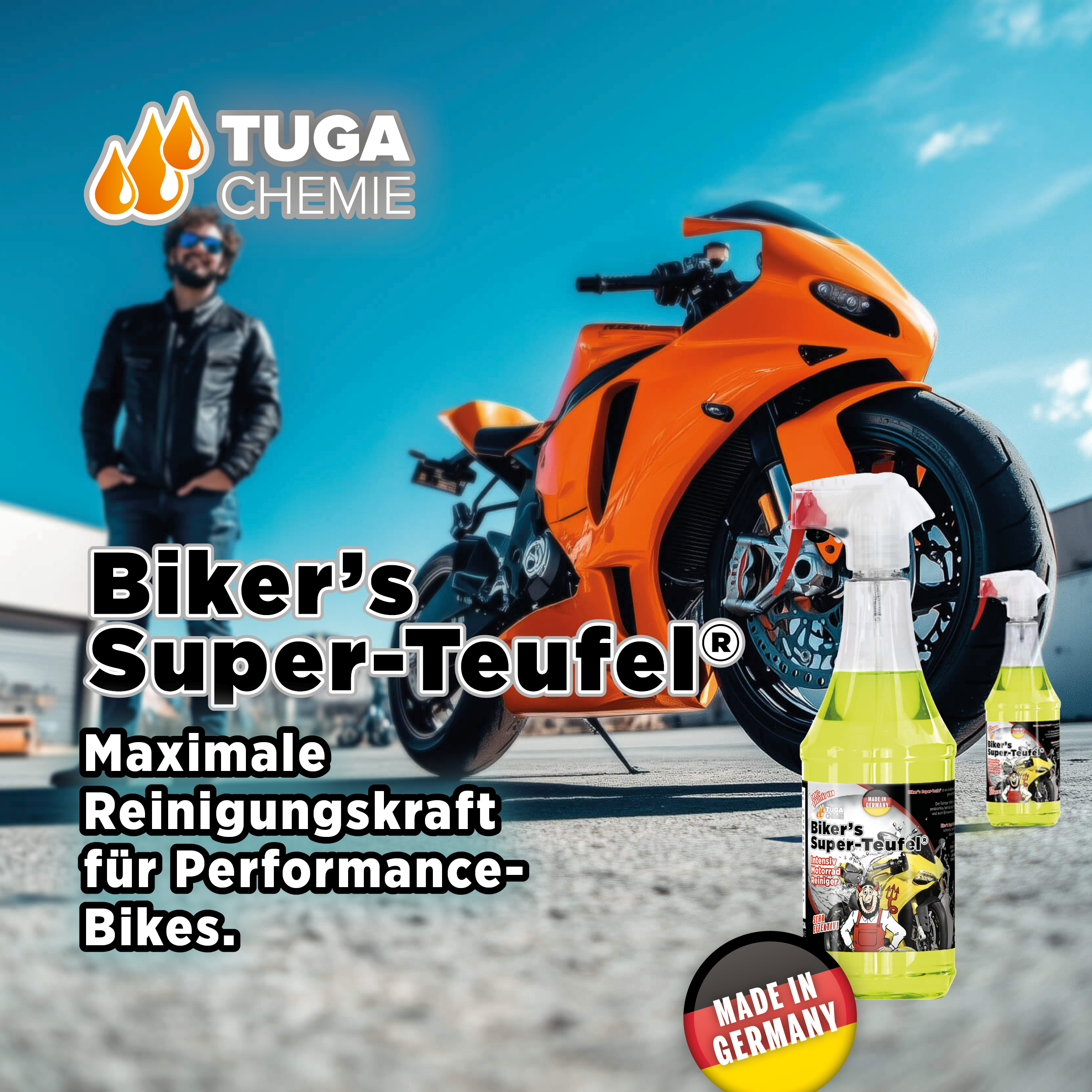 Tuga Chemie - Biker's Super-Teufel Motorrad Reiniger 1L Spraydose