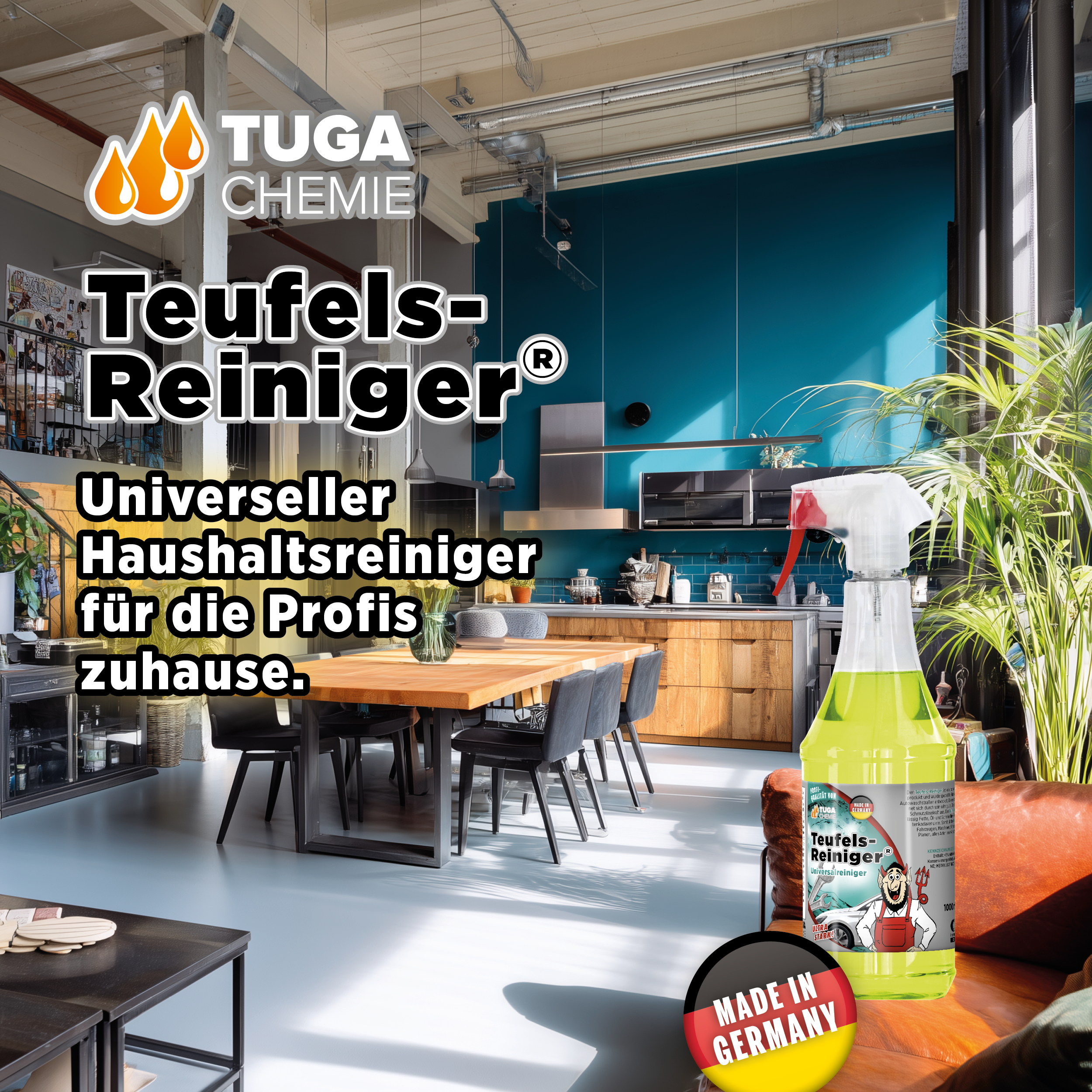 Tuga Chemie - Teufels-Reiniger (Intensiv alles Reiniger) 1L Spraydose