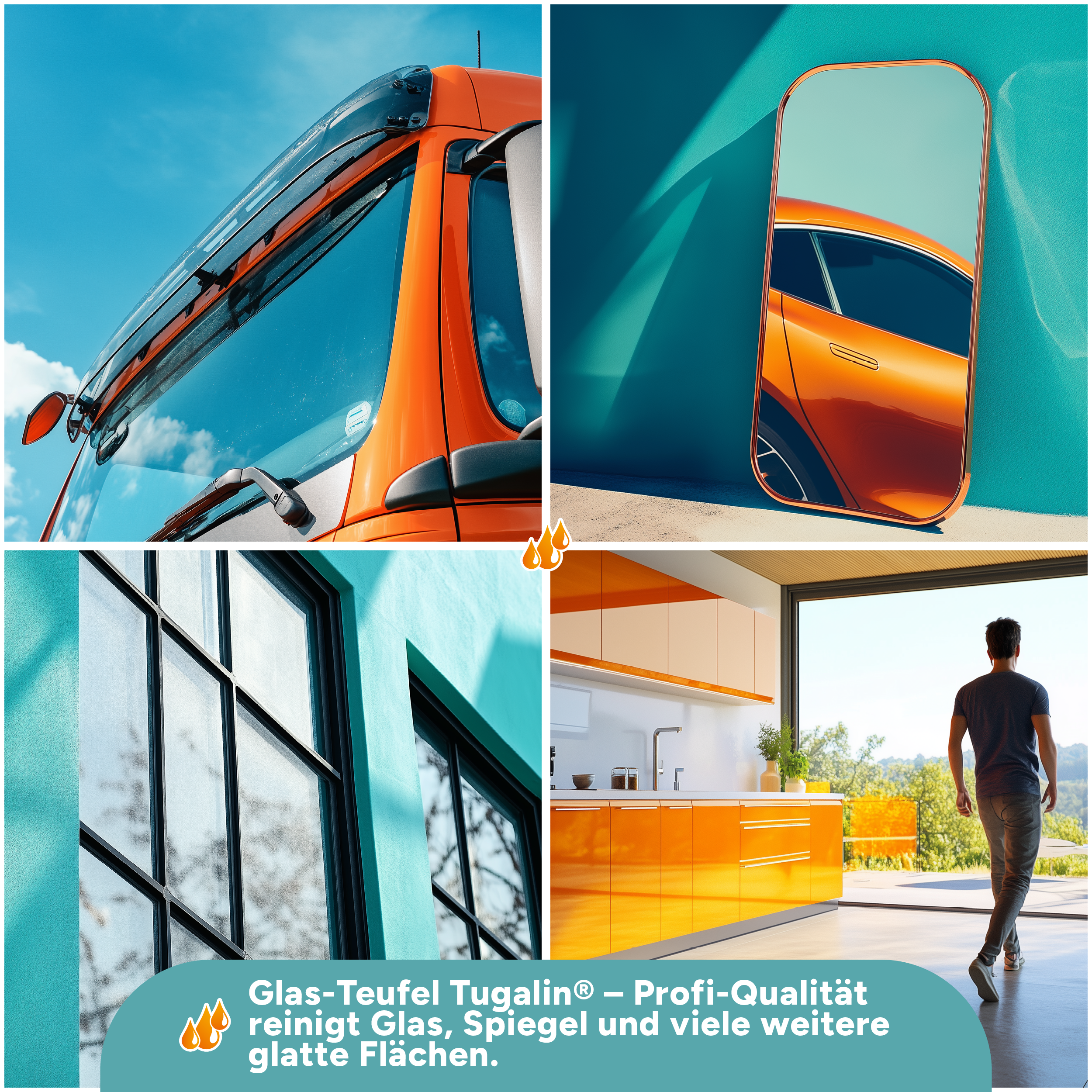 Tuga Chemie - Tugalin Nano (Glasreiniger mit Langzeitwirkung) 1L Spraydose