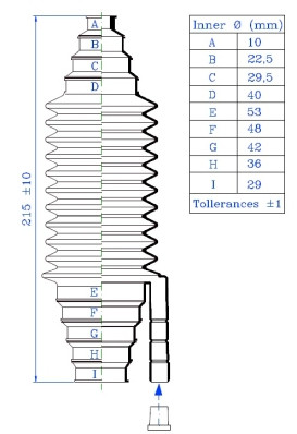 SPIDAN Faltenbalgsatz, Lenkung