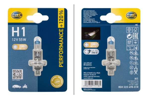 HELLA Glühlampe, Fernscheinwerfer HELLA Glühlampe, Fernscheinwerfer