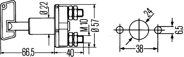 HELLA Hauptschalter, Batterie HELLA Hauptschalter, Batterie