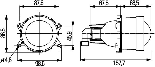 HELLA Hauptscheinwerfer