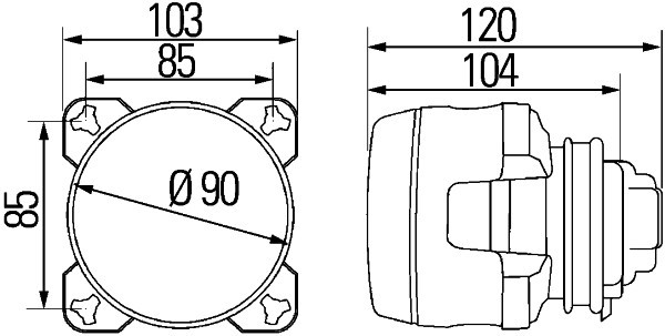 HELLA Scheinwerfereinsatz, Fernscheinwerfer