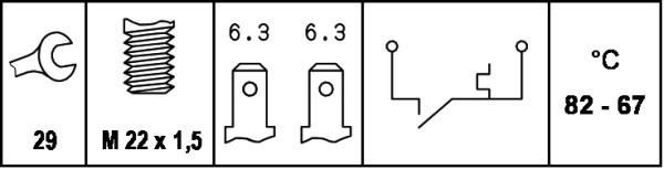 HELLA Temperaturschalter, Kühlerlüfter