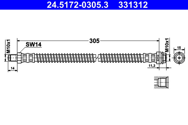 ATE Bremsschlauch ATE Bremsschlauch