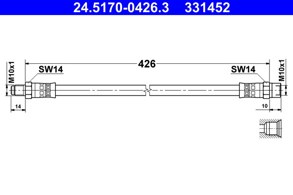 ATE Bremsschlauch ATE Bremsschlauch