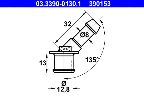 ATE Anschlussstutzen, Schlauchleitung