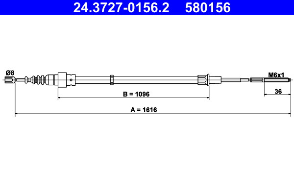 ATE Seilzug, Feststellbremse