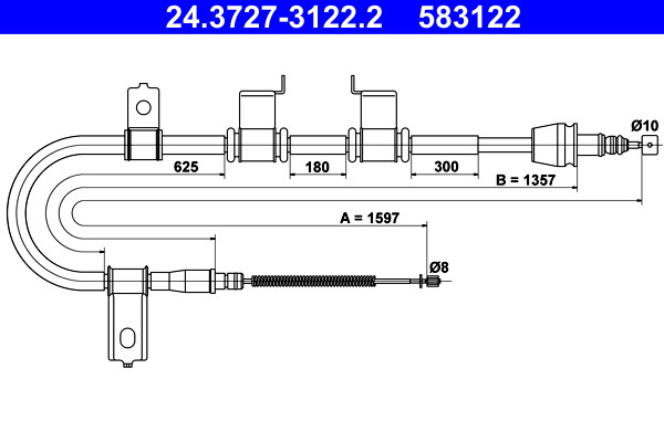 ATE Seilzug, Feststellbremse